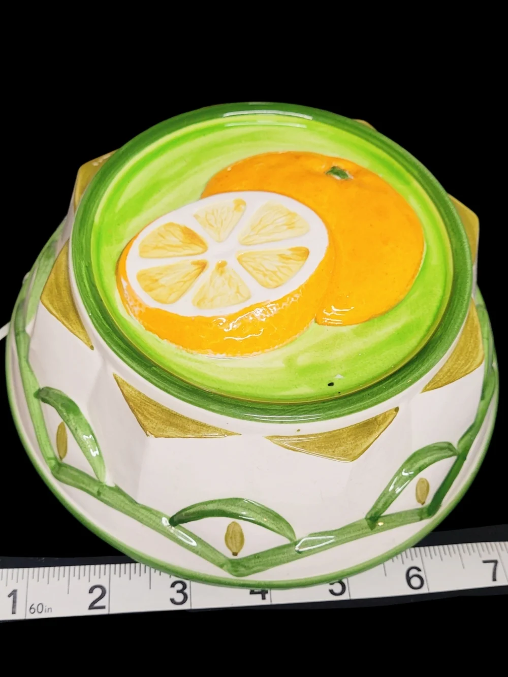 Vintage Tasteseller Sigma Orange Citrus Ceramic Mold Wall Art